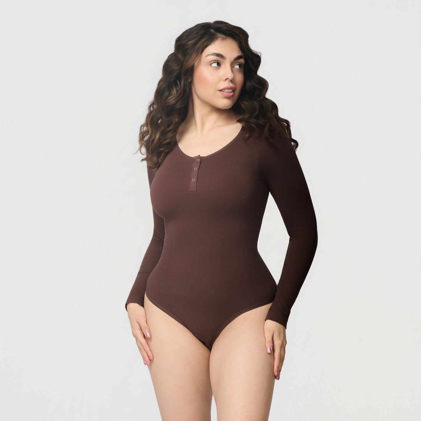 Shaping body with long sleeves