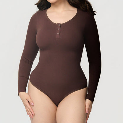 Shaping body with long sleeves