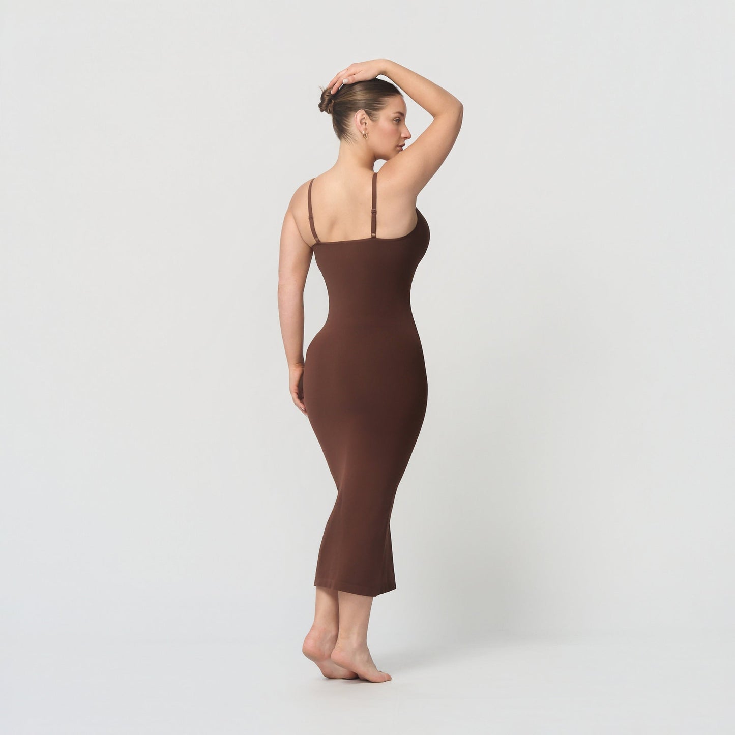 Seamless shaping dress with spaghetti straps