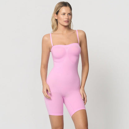 Seamless shaping body with lift and support