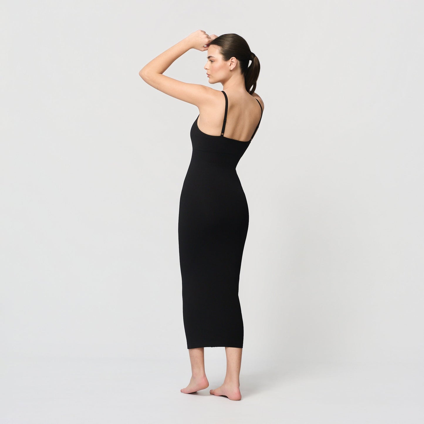 Seamless shaping dress with spaghetti straps