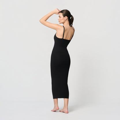 Seamless shaping dress with spaghetti straps