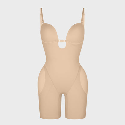 Shaping body with removable padding