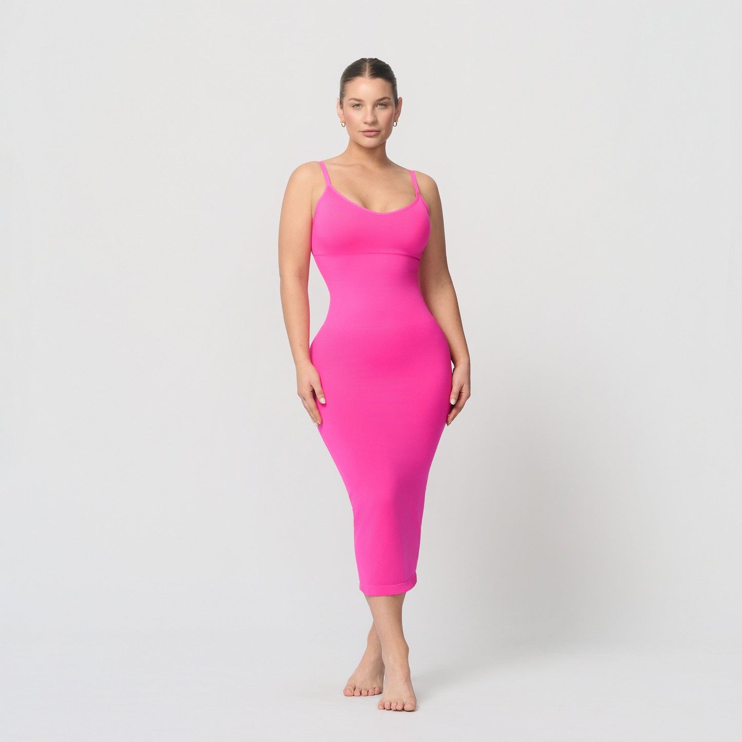 Seamless shaping dress with spaghetti straps
