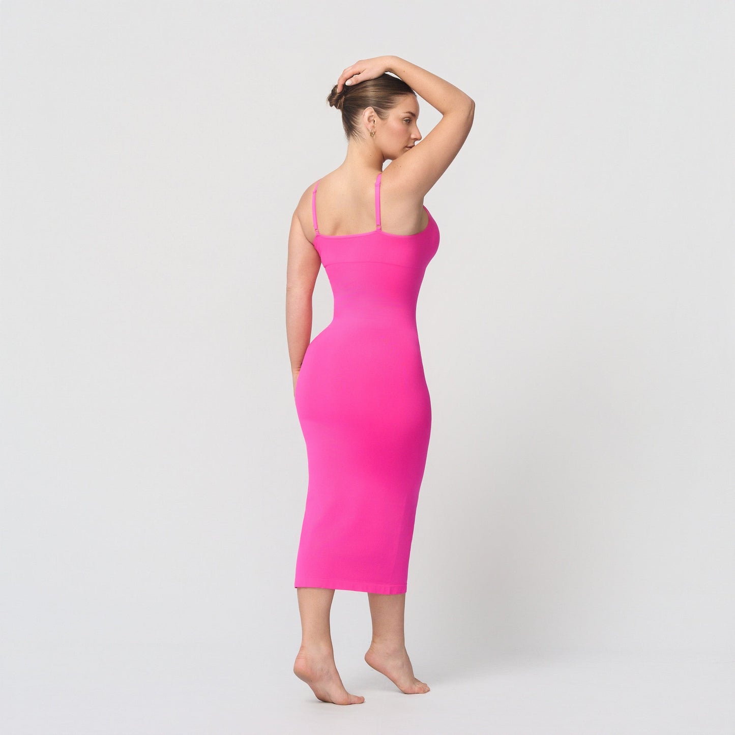Seamless shaping dress with spaghetti straps