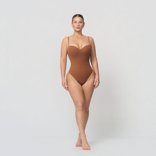 Strapless shaping body